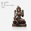 Estátua Portátil de Buda Sakyamuni Manjushri Bodhisattva Guanyin Tara Farmacêutica Deus Amarelo da Riqueza Lótus Ornamentos de Artista de Cobre Puro Fundido de Precisão de Alta Tecnologia