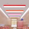 Corredor de Sala de Aula de Jardim de Infância Tira de Luz Playground Infantil Luz de Teto Colorida Moderna Simples Lustre para Sala de Dança