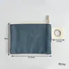 Cartera de monedas de gran capacidad Amazon hecha a mano DIY bolsa de lona 100% algodón color sólido cremallera engrosada bolsa de almacenamiento bolsa de mezclilla