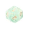 Fluorita Verde Natural Dados Poliedros de Gemas para Jogo de Mesa DND Dungeons & Dragons Z02 Conjunto Sete Grãos Dados de Jogo