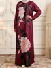 Vestido Suéter con Estampado Floral Innovador para Mujer 2026, Cuello Redondo, con Bolsillos, Estilo Elegante