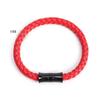 Acessórios Direto da Fábrica Pulseira Criativa Fivela de Chifre de Aço Preto Pulseira de Corda de Couro Pulseira de Casal de Couro