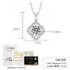 Collar de Moissanita para Mujer, Moda Coreana Popular Colgante de Trébol de Cuatro Hojas Microincrustado con Circonita Accesorios al por Mayor