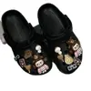 Accesorios para Zapatos Croc Oso Marrón Lindo Zapatos de Tela con Capucha Flor DIY Reloj Dorado Marca de Café Hebilla de Zapato Linda
