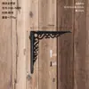 Soporte Triangular de Hierro Fundido Grueso Estilo Europeo Retro Soporte de Estante Fijo de Ángulo Recto Montado en Pared Soporte de Estante con Carga