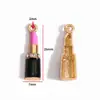 Accesorios de Joyería de Aleación para Hacer Manualidades con Forma de Gota de Aceite Bolsita de Maquillaje para Niñas Accesorios de Tacones Altos Pulsera Pendientes Colgante W507