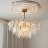Lustre de luxo de luz simples Nordic Sala de estar Sala de jantar Quarto Lâmpadas de cristal Iluminação Lâmpadas moleculares Quarto atmosférico Novas lâmpadas