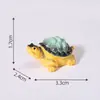 Miniaturas de tartarugas criativas transfronteiriças, decorações de aquário, acessórios DIY para criar uma paisagem em miniatura
