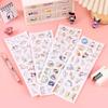 Sl-35 Stickers Sanrio para Niños Lindo Dibujo Animado Cinnamon Dog Kurome Teléfono Móvil DIY Stickers para Manualidades Paquete de 4