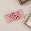 Nueva y Linda Diadema de Nylon Suave para Bebé Europea y Americana Flor de Bebé Cómodo Elástico de Alto Valor Accesorio para el Cabello de Rosa