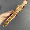 Espada Plana de Madera de Durazno, Hacha Plana, Decoración para Sala de Estar en Casa de Madera, Espada de Madera de Durazno