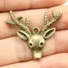 31X36Mm 2.8g Multicor Acessórios para Colar Pulseira DIY Pingente Fofo de Animal Cabeça de Veado