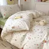 Conjunto de três peças para estudantes em algodão para camas beliche de 0,9m, lençol de solteiro e fronha em puro algodão, conjunto de cama para dormitório, atacado do fabricante