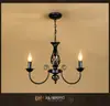Lustre retrô americano lâmpada de vela criativa estilo retrô simples europeu loja de lâmpadas antigas lâmpada de quarto estilo industrial de ferro