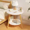 Mesa de Cabeceira, Mesa Lateral Móvel para Quarto, Pequeno Rack de Armazenamento Simples Moderno, Armário Pequeno Simples para Armazenamento na Cabeceira, Mesinha de Café Pequena