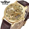 Reloj Mecánico Winner Reloj Mecánico para Hombre Moda Casual Retro Reloj Esqueleto Romano Reloj Mecánico Manual