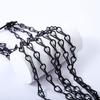 Cadena de Doble Ocho Negra de 44 cm Cadena de Hierro Cadena Colgante para Maceta Negra Cadena de Hierro Cadena Colgante para Maceta Cadena para Cesta de Flores con Gancho Cadena Colgante