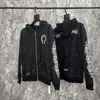 Marca de moda de comercio exterior Corazón de Cromo Algodón Puro Rizo Cardigan con Cremallera Sudadera con Capucha Lista para la Venta