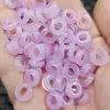 Anillo con hebilla de jade violeta cuentas sueltas de jade anillos de cuarzo púrpura y jade de roca cuentas espaciadoras accesorios de joyería cuentas hechas a mano