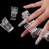 Clip para extensión de uñas de cristal, clip para fijación de molde de uñas con pegamento para extensión de cristal, clip de fijación para pegamento de extensión sin soporte de papel, herramienta