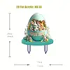 Amazon Páscoa Porta-Ovo Colorido Coelho Fofo Acrílico Escultura de Jardim para Exterior Decoração de Chão Adereços de Pátio