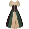 Nova Roupa Renascentista Feminina Amazon AliExpress Corset Pirata Camponesa Vestido Alto-Baixo