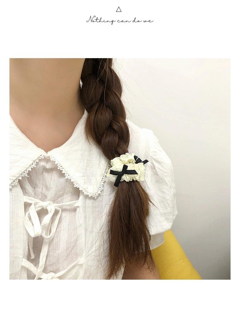 黑白褶皱发圈