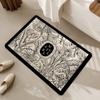 Alfombrilla de suelo de barro de diatomeas estilo europeo alfombrilla suave para baño alfombrilla absorbente para lavabo alfombrilla de suelo para inodoro alfombrilla de flor para baño alfombrilla antideslizante para baño