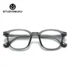 STUDIOMUKU gafas frescas de madera moda famosa en internet transfronteriza montura de gafas redonda transparente montura de gafas lisa para todo