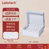 Caja de congelación de plástico Labshark, caja de tubos de congelación de 1,5, 1,8 y 2 ml, caja de congelación de papel PP PC de 81 rejillas