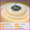 Tira de LED SMD 2835 Placa Desnuda 12V 24V con Adhesivo Trasero para Canal de Aluminio Interior Techo Luz Lineal Decorativa Alto Brillo