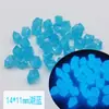 Cubos de Gelo Luminosos Ecológicos em Formato, Pedras Fluorescentes Coloridas, Areia para Fundo de Aquário, Acessórios de Decoração para Aquário Atacado
