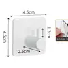 Ganchos Adhesivos Fuertes, Sin Taladro, para Cocina y Baño, Montaje en Puerta, Ganchos Adhesivos que No Dejan Marca, Ganchos de Acero Inoxidable de Alta Resistencia, Adhesivo