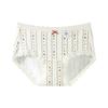 Ropa interior estampada para niña, hipoalergénica y transpirable, algodón 10A antibacteriano, entrepierna extendida, elástico que cubre la cadera, estilo pastoral, ropa interior para mujer