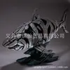 Escultura Animal de Cabeza de Tiburón Elefante Bebé León Cabeza Animal Transfronteriza Nueva Creativa Adornos de Resina para Escritorio de Interior