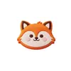 Insignia de dibujos animados linda goma suave personalizada DIY etiqueta creativa PVC elemento animal etiqueta redonda para ropa etiqueta para bolsa personalización