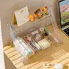 Estante Personalizada para Armazenamento de Livros, Estante de Exibição de Armazenamento de Papelaria de Alta Qualidade, Estante Transparente de Múltiplas Camadas para Armazenamento de Mesa em Casa
