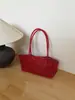 2026 Verão Nova Cesta de Piquenique de Viagem de Férias Bolsa Coreana Vazada de Ombro Único Sob o Braço Moda Bolsa Tote para o Trabalho