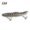 Isca Artificial Luya Multi-Seções Peixe 12cm 19g Barata Artificial de Múltiplas Seções Impressão 3D Isca Falsa de Nove Seções Atacado