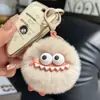 Lindo Llavero Colgante para Coche de Piel Sintética de Conejo, Juguete de Muñeca de Bola de Felpa, Decoración para Mochila