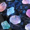 Nuevas Cuentas de Vidrio Imitación Concha Tridimensional Doble Cara con Agujeros Horizontales Translúcidos para Pulseras, Collares y Accesorios de Joyería DIY