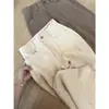 Calça de Linho de Alta Qualidade de Perna Larga para Mulheres 2026 Novo Verão Estilo Lazy Old Money Temperamento Versátil Casual Calça Reta