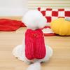 Roupas de cachorro de inverno Ano Novo Fortune Bordado Roupas de veludo Anti-pelo Animais de estimação Ano Novo Festivo 25 Wangwang Pequenas roupas de veludo