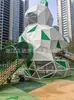 Grande escorregador externo escorregador de jardim de infância combinação de balanço equipamento de praça comunitária instalações de playground ao ar livre para crianças