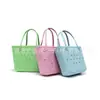 Bolsa de Playa EVA Bolsa con Agujeros Moda Viaje Almacenamiento Bolso de Mano Cesta de Verduras Bolsa de EVA con Agujeros Estampada