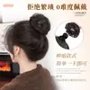 Diadema de Pelo Rizado con Forma de Bola de Nido de Pájaro para Mujer, Cabello Sintético, Temperamento, Bola de Pelo Esponjosa con Forma de Brote, Pinza Retráctil, Bolsa para Peluca
