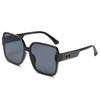 Gafas de sol personalizadas de nueva tendencia transfronteriza, gafas de sol cuadradas de moda para damas, gafas de sol con montura grande 6012, venta al por mayor
