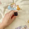 Funda de colchón de gasa de doble capa 10A de algodón 100% Clase A antibacteriana y antiácaros, peluche de dibujos animados para colchón de bebé de jardín de infantes