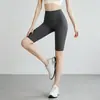 Shorts Finos de Yoga para Mujer, de Cintura Alta, Levanta Glúteos, Shorts Deportivos para Correr, Ropa de Fitness de Tres Puntos, Shorts de Ciclismo, Secado Rápido, Anti-Exposición