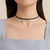 Collar de cadena con borlas de cuero de doble capa, joyería de moda transfronteriza, collar de moda europeo y americano, joyería al por mayor